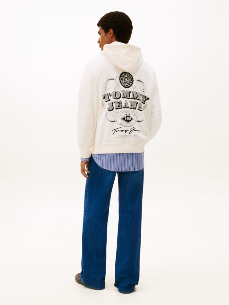 Άσπρο Hoody Με Graphic Σχέδιο 90s Dollar  Άνδρες