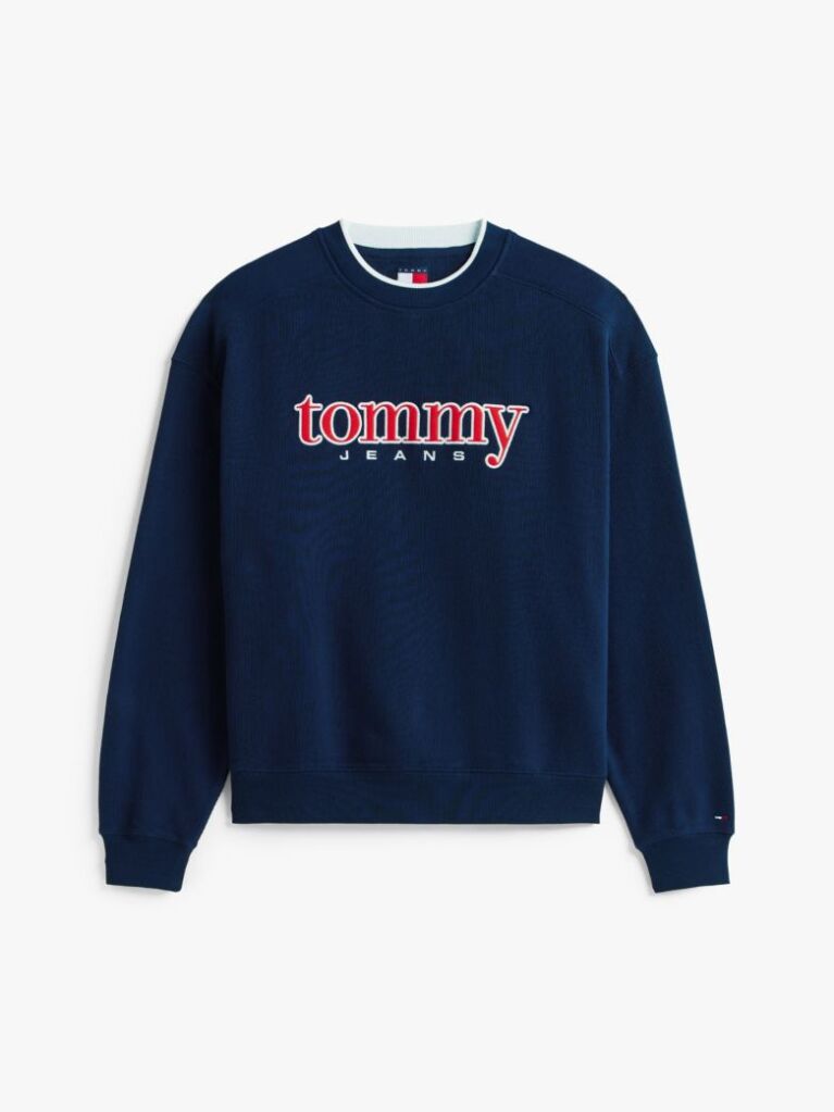 Μπλε Φούτερ Fleece Με Λογότυπο '90s  Άνδρες