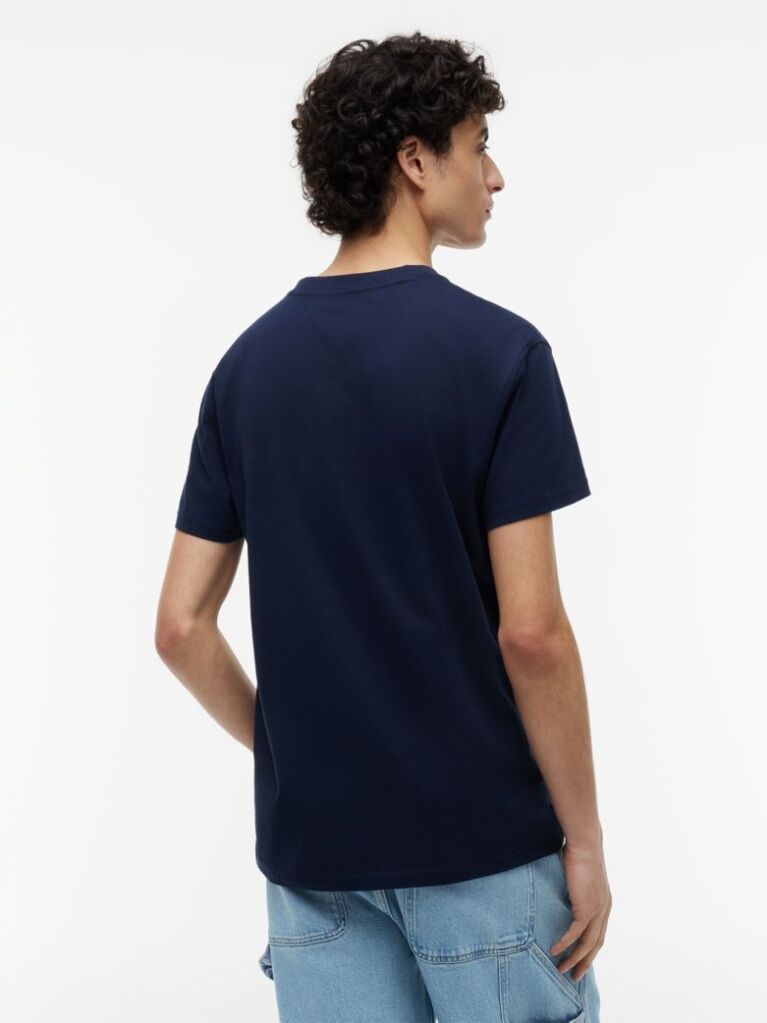 Blue Tommy Flag Crew Neck T-Shirt  Men