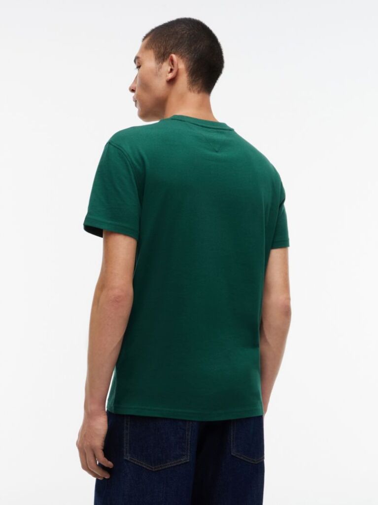 Πράσινο T-Shirt Με Κλασική Λαιμόκοψη Και Σημαία Tommy  Άνδρες