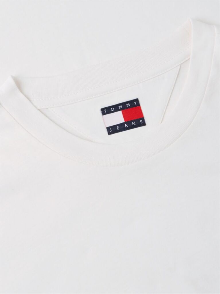 White Signature Logo Slim Jersey T-Shirt  Men
