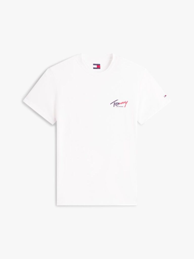 Μπεζ Slim Βαμβακερό T-Shirt Με Signature Λογότυπο  Άνδρες