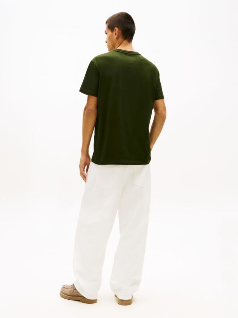 Green Signature Logo Jersey T-Shirt  Men