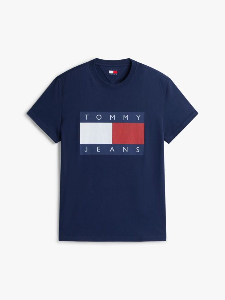 Blue Flag Badge Jersey Crew Neck T-Shirt  Men
