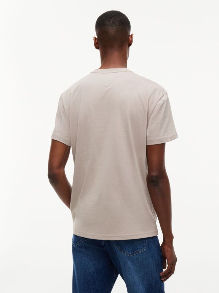 Brown Flag Badge Jersey Crew Neck T-Shirt  Men