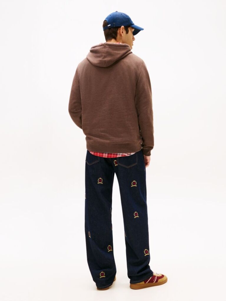 Καφέ Hoody Με Ετικέτα Tommy  Άνδρες