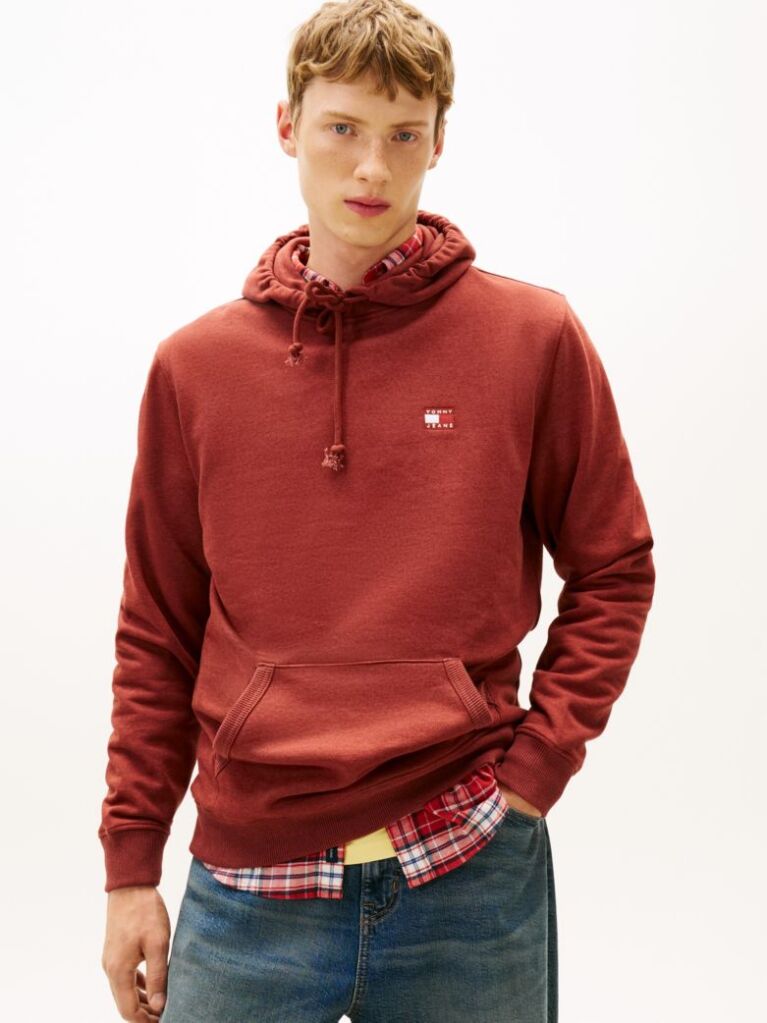 Κόκκινο Hoody Με Ετικέτα Tommy  Άνδρες