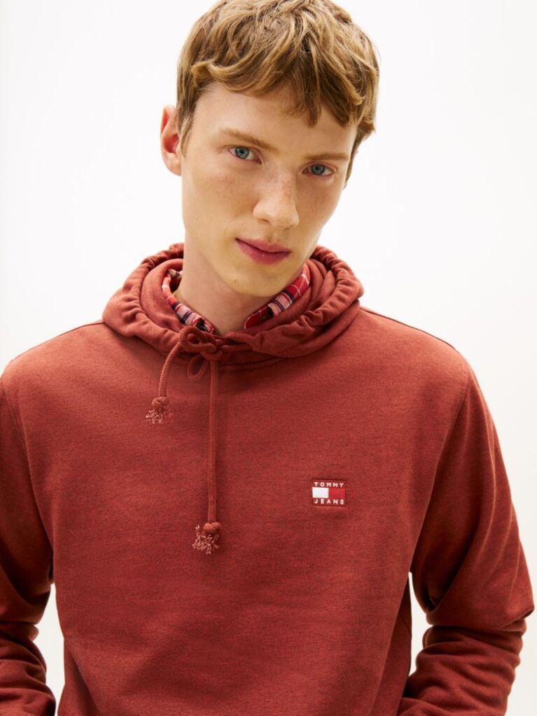 Κόκκινο Hoody Με Ετικέτα Tommy  Άνδρες