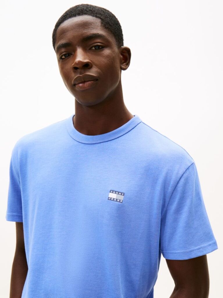 Blue Tonal Tommy Badge Jersey T-Shirt  Men