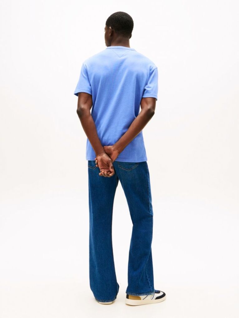 Blue Tonal Tommy Badge Jersey T-Shirt  Men