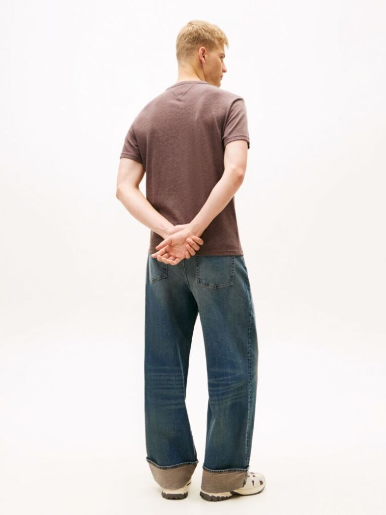 Brown Tonal Tommy Badge Jersey T-Shirt  Men