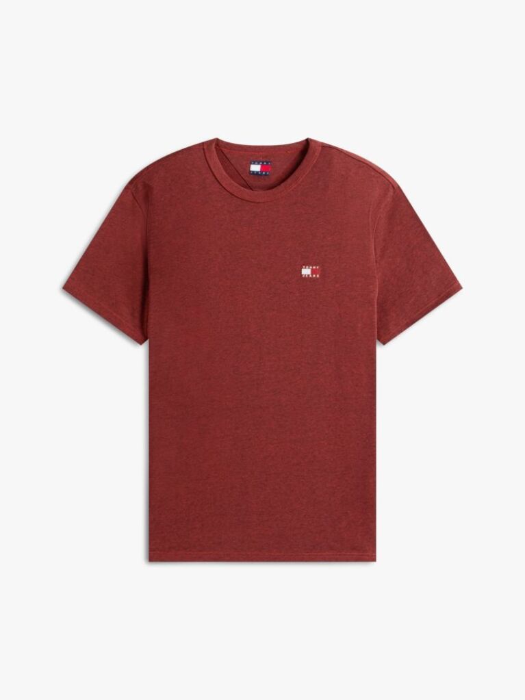 Red Tonal Tommy Badge Jersey T-Shirt  Men