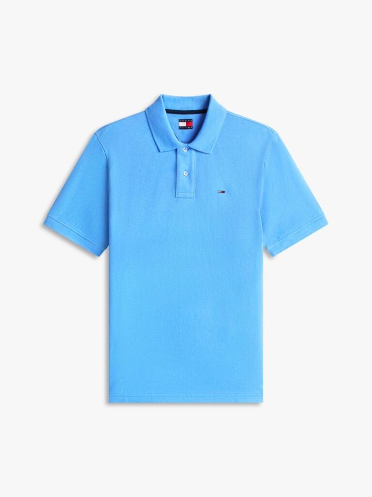 Blue Hilfiger Flag Regular Fit Pique Polo Shirt  Men