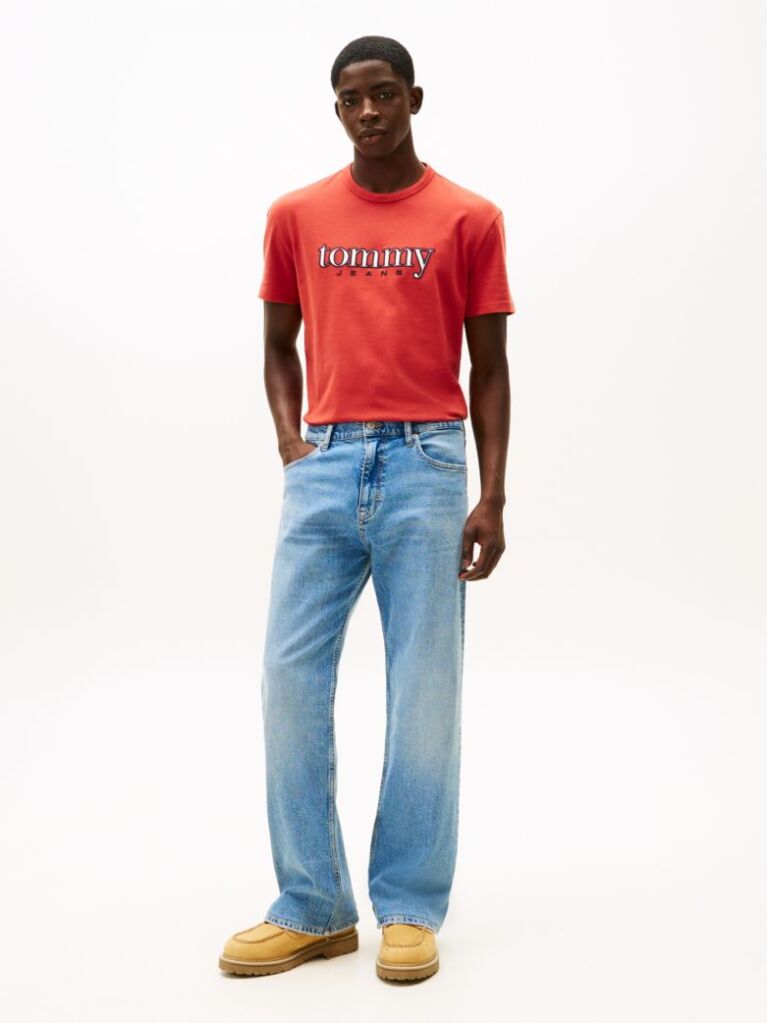 Red Logo Appliqué Jersey T-Shirt  Men