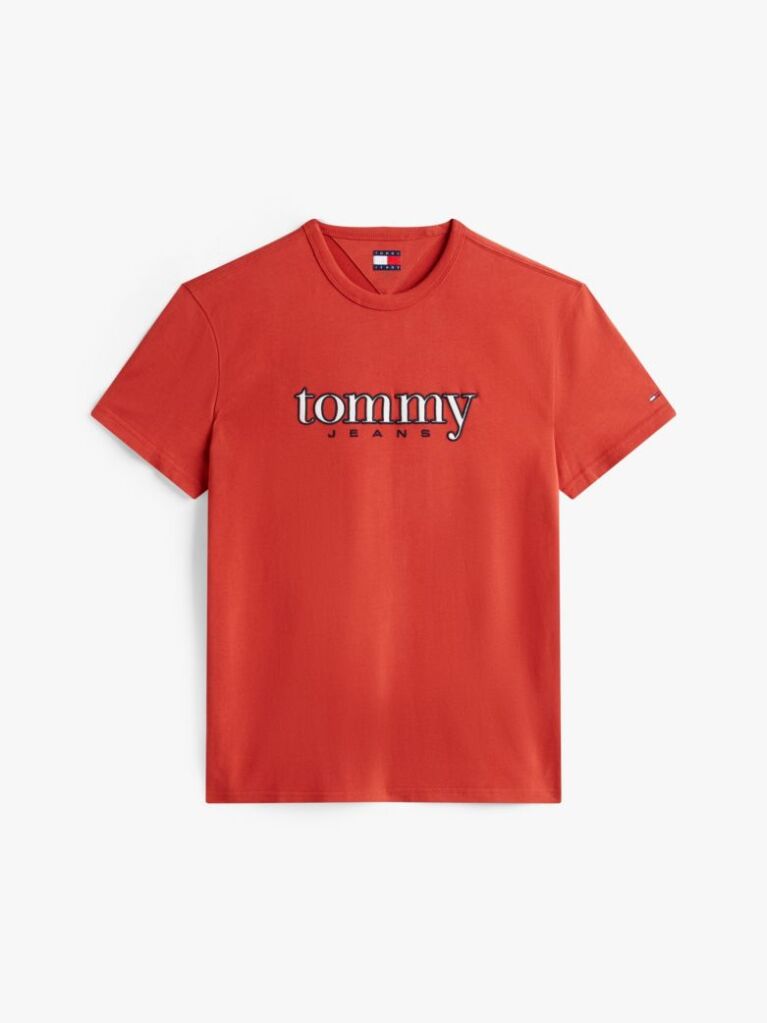 Red Logo Appliqué Jersey T-Shirt  Men