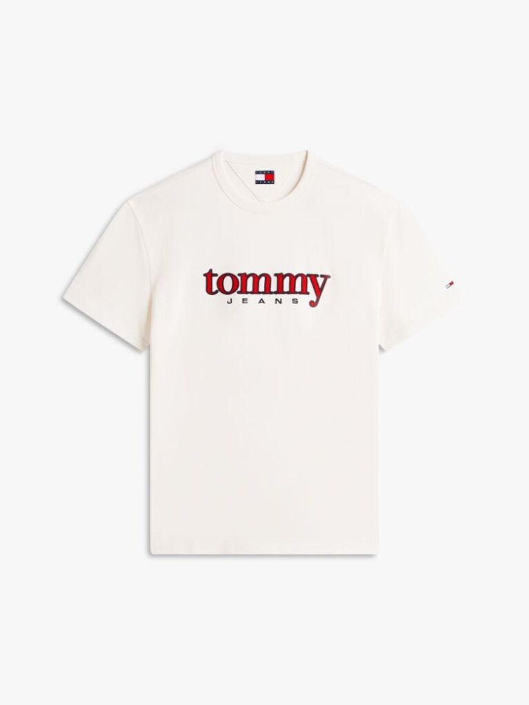 Άσπρο T-Shirt Με Appliqué Λογότυπο  Άνδρες