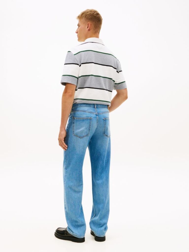 Denim Jaimie Whiskered Relaxed Straight Leg Jeans  Men