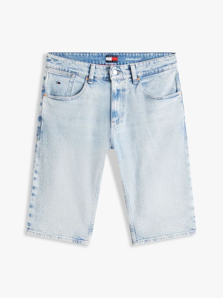 Denim Ronnie Whiskered Five-Pocket Slim Denim Bermuda Shorts  Men