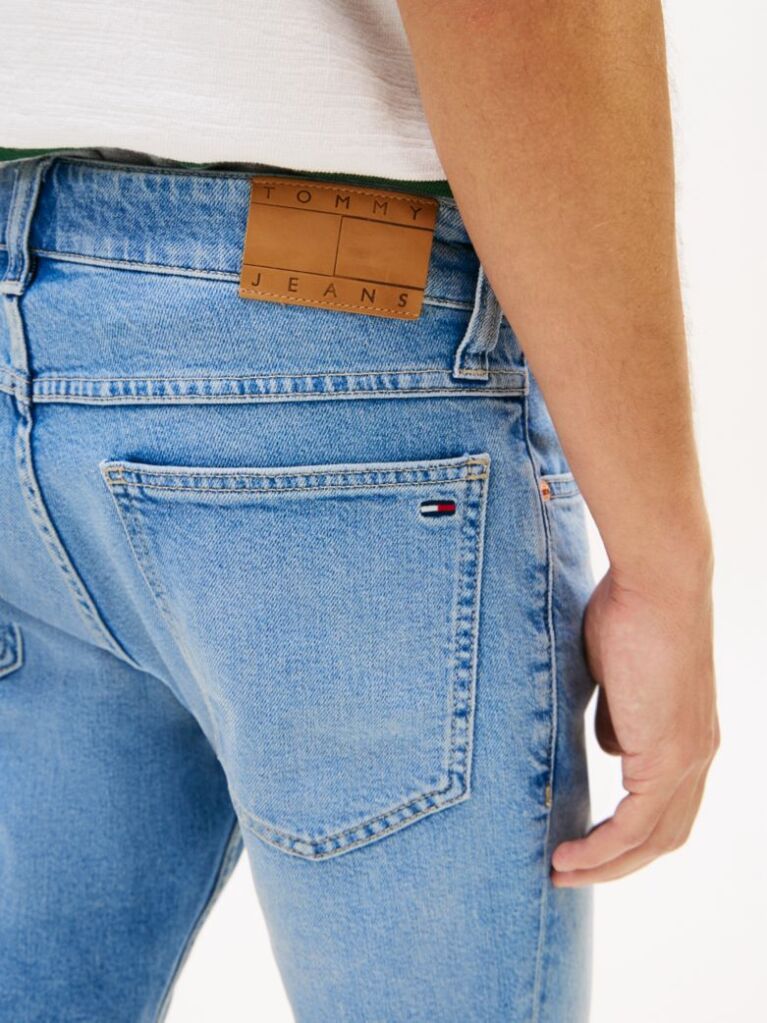 Denim Ronnie Whiskered Slim Denim Bermuda Shorts  Men
