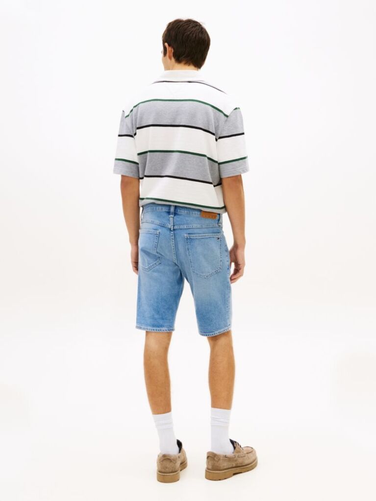 Denim Ronnie Whiskered Slim Denim Bermuda Shorts  Men