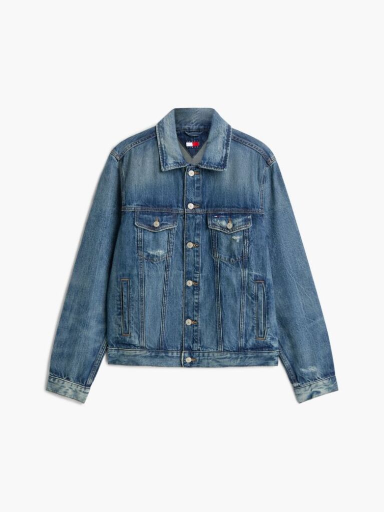 Denim Μπουφάν Trucker Denim Ryan Με Ξεθωριασμένο Φινίρισμα  Άνδρες