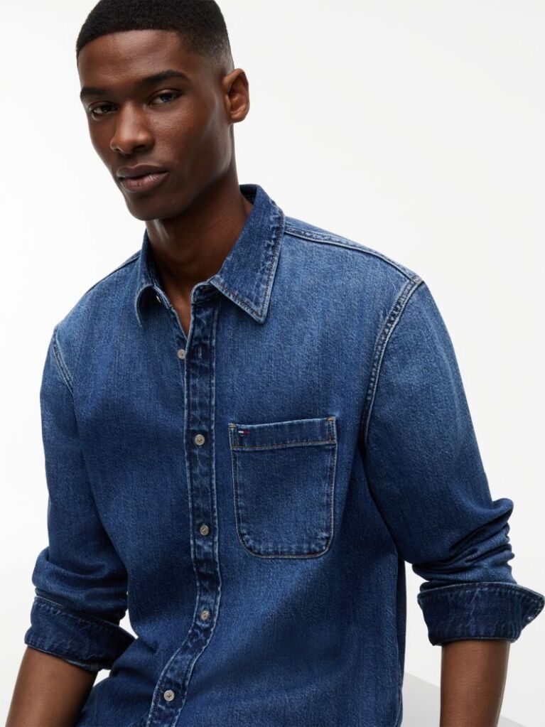 Denim Regular Fit Denim Shirt  Men