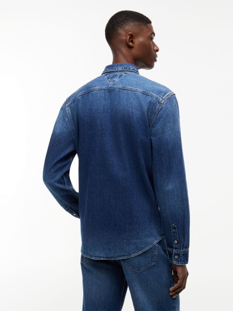 Denim Regular Fit Denim Shirt  Men