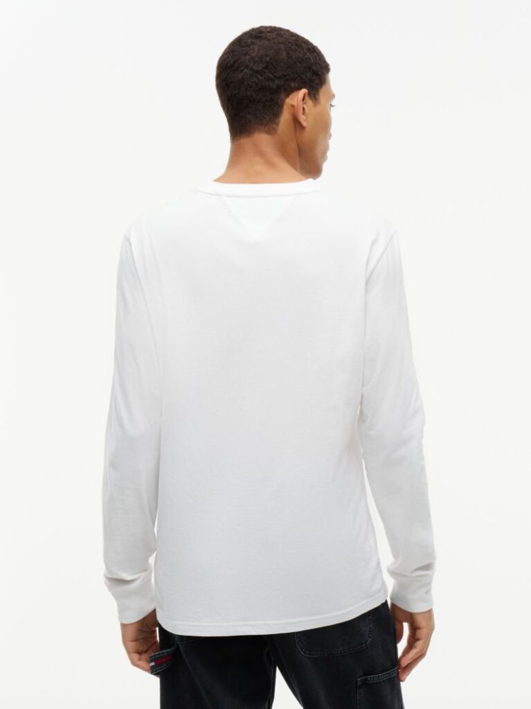 Beige Signature Logo Slim Long Sleeve T-Shirt  Men