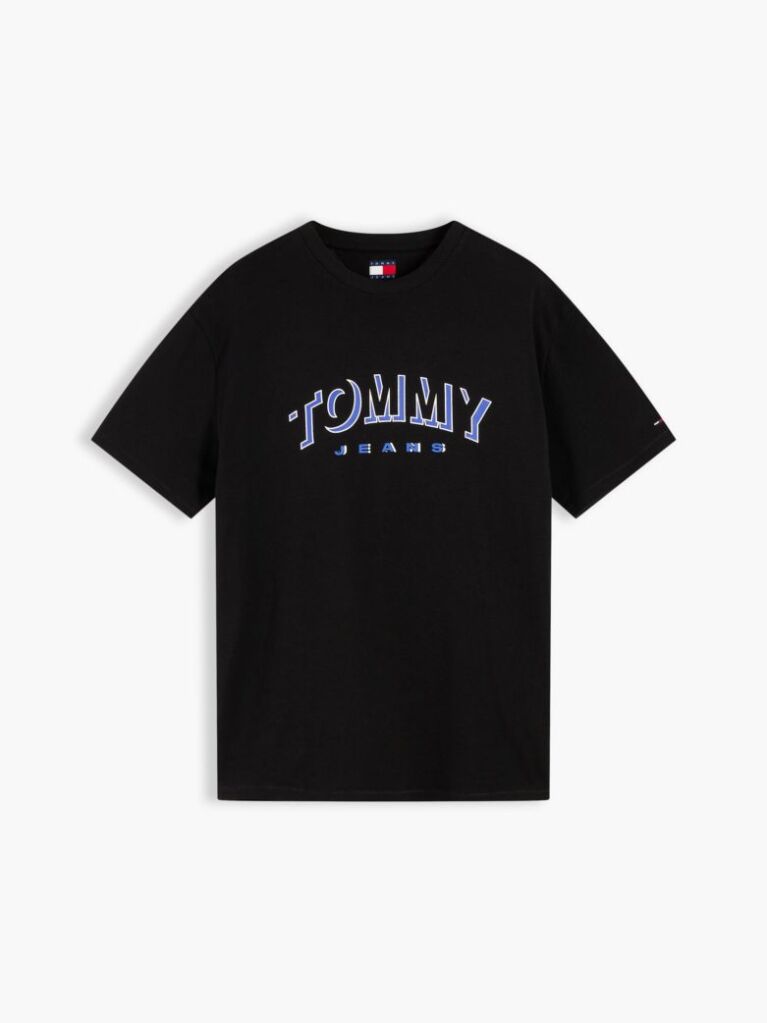 Black Logo Relaxed Crew Neck T-Shirt  Men