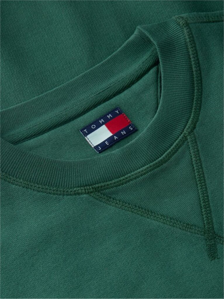 Green Badge Fleece Crew Neck Sweatshirt  Men
