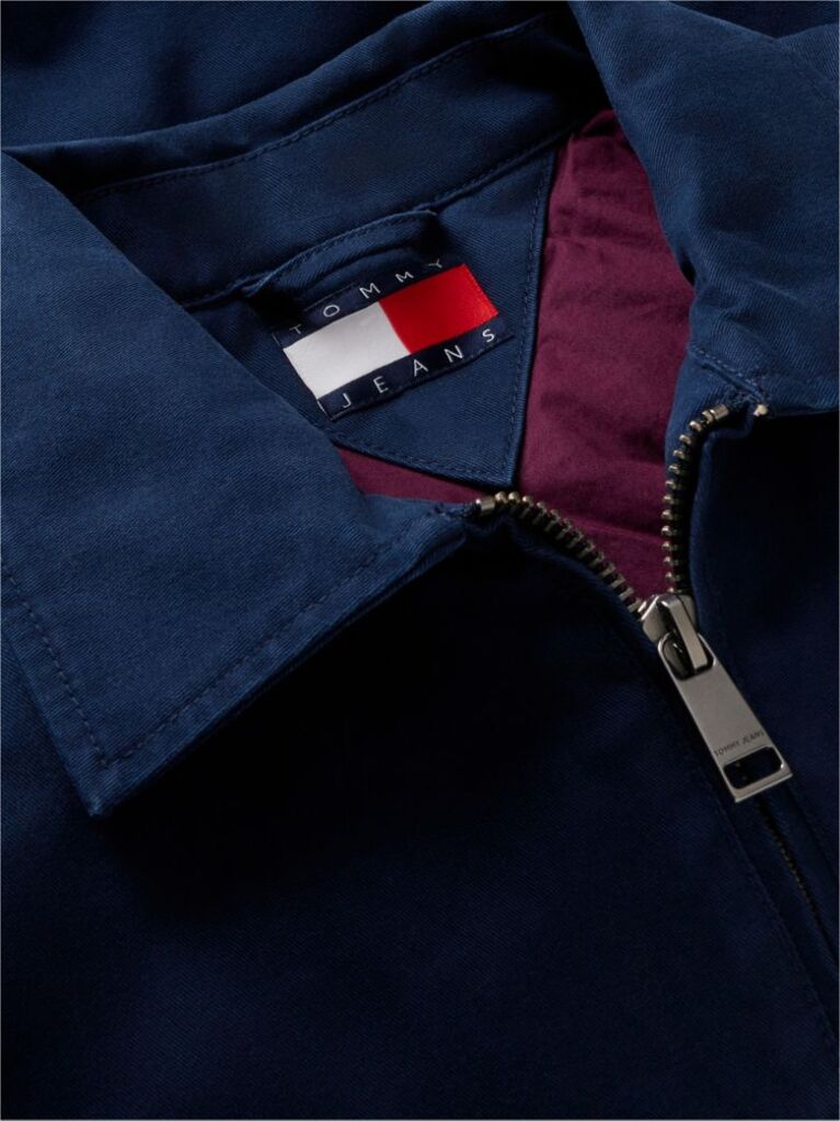 Blue Peached Twill Harrington Jacket  Men