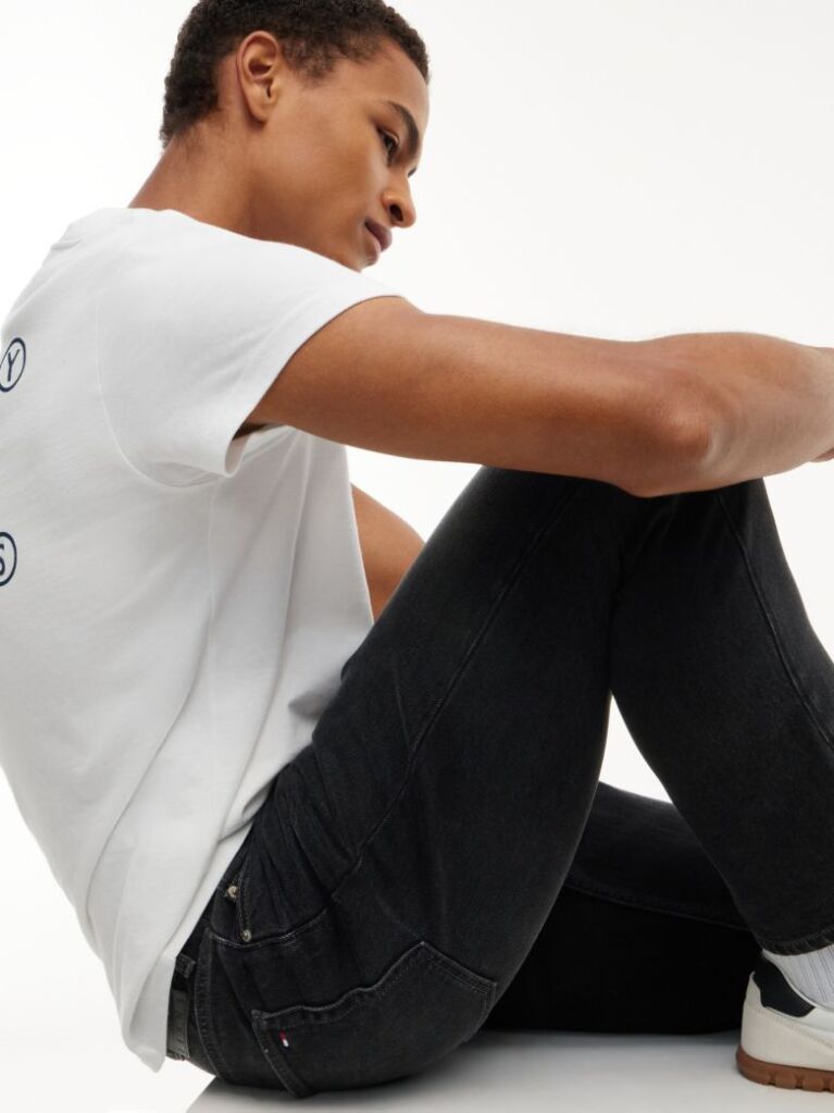 Denim Ryan Slim Straight Black Jeans  Men