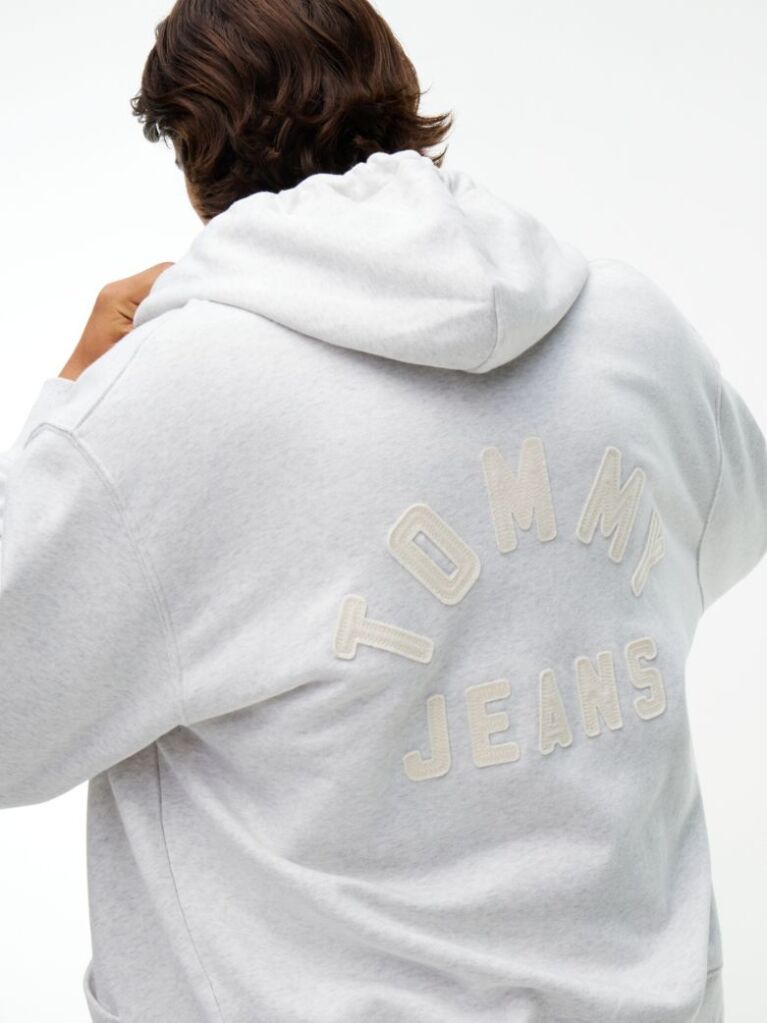 Grey Classic Logo Relaxed Zip-Thru Hoody  Men