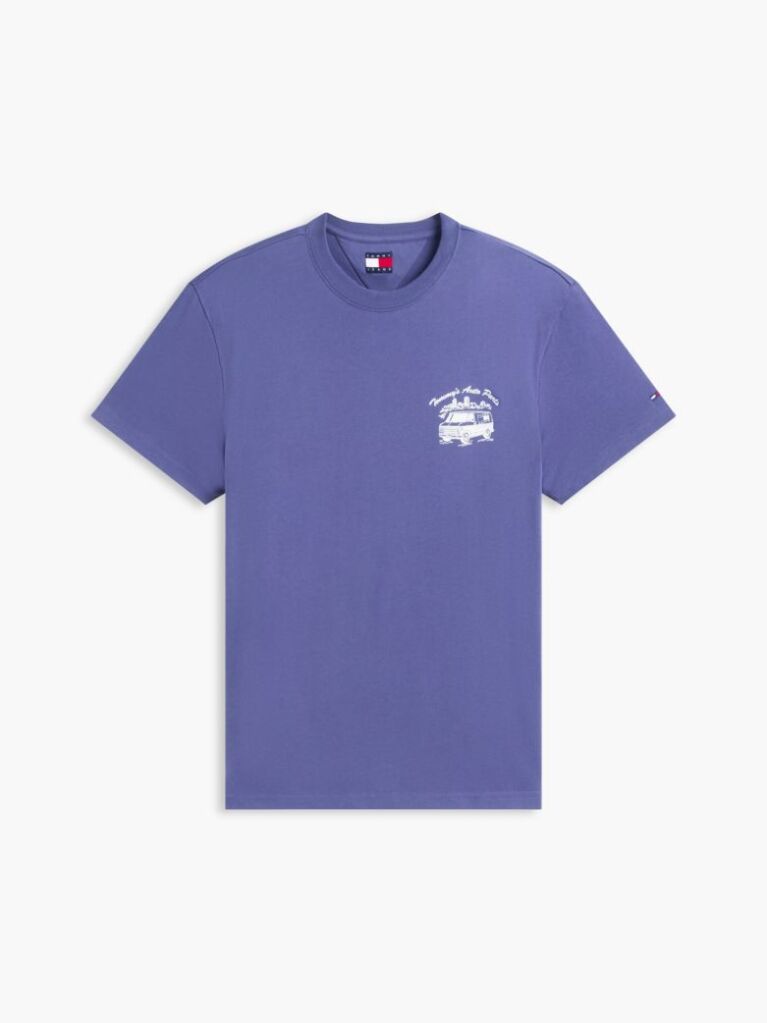 Blue Logo Jersey Crew Neck T-Shirt  Men