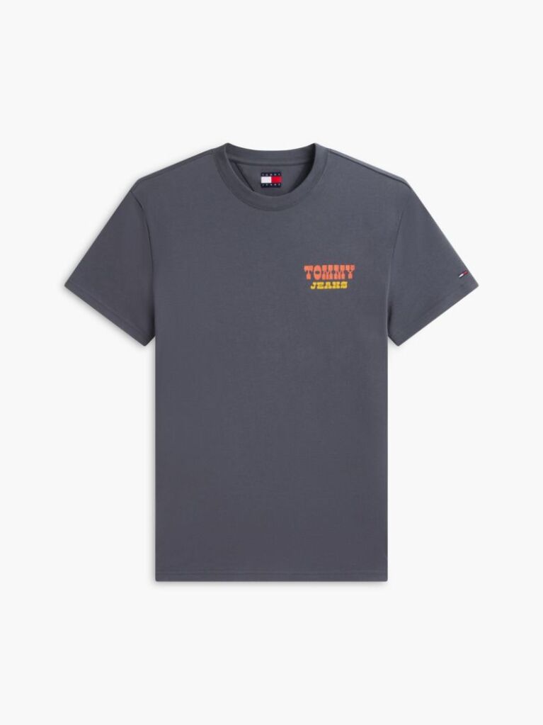 Black Logo Jersey Crew Neck T-Shirt  Men
