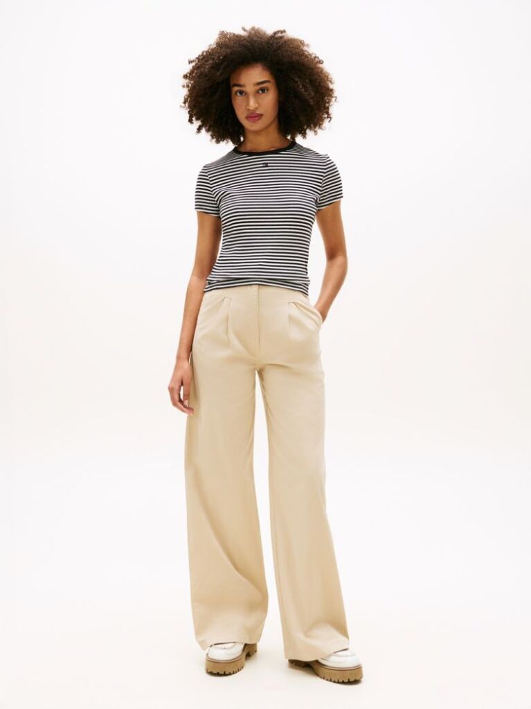 Multi Essential Slim Rib-Knit T-Shirt  Women