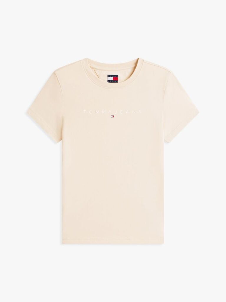 Beige Essential Logo Slim Fit T-Shirt  Women