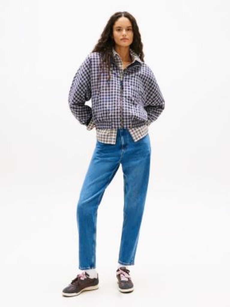 Denim Mom Ψηλόμεσο Τζιν Σε Ίσια Tapered Γραμμή  Γυναίκες