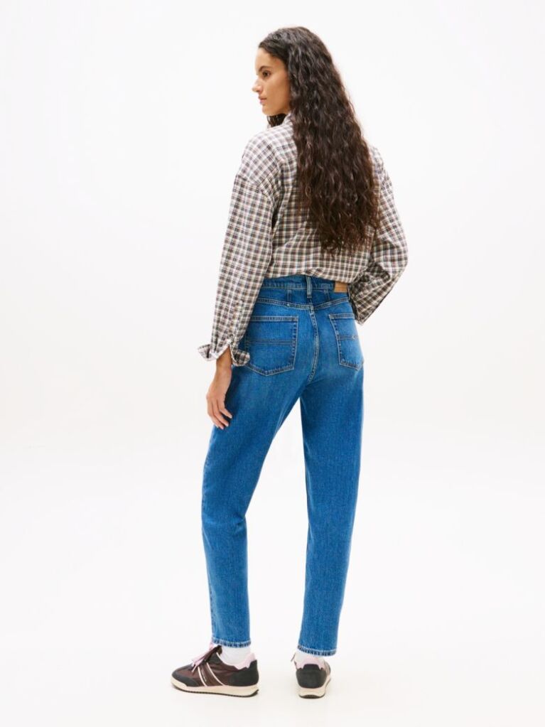 Denim Mom Ψηλόμεσο Τζιν Σε Ίσια Tapered Γραμμή  Γυναίκες