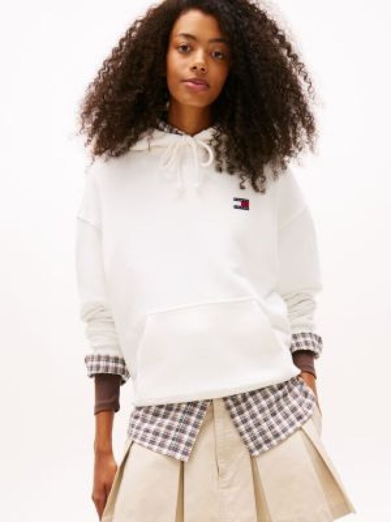 Μπεζ Hoody Σε Boxy Γραμμή  Γυναίκες