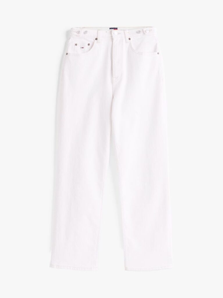 Denim Ψηλόμεσο Λευκό Τζιν Σε Slim Ίσια Γραμμή  Γυναίκες
