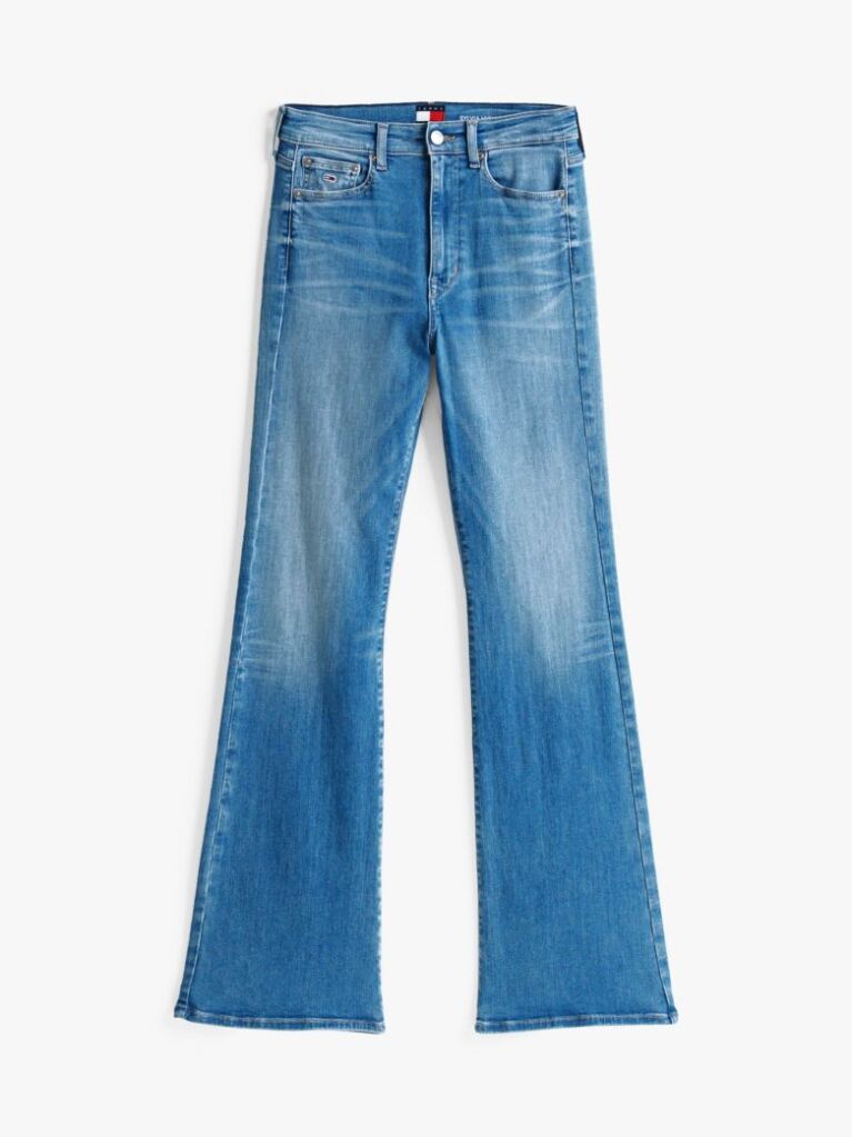 Denim Sylvia Faded High Rise Flared Jeans  Women