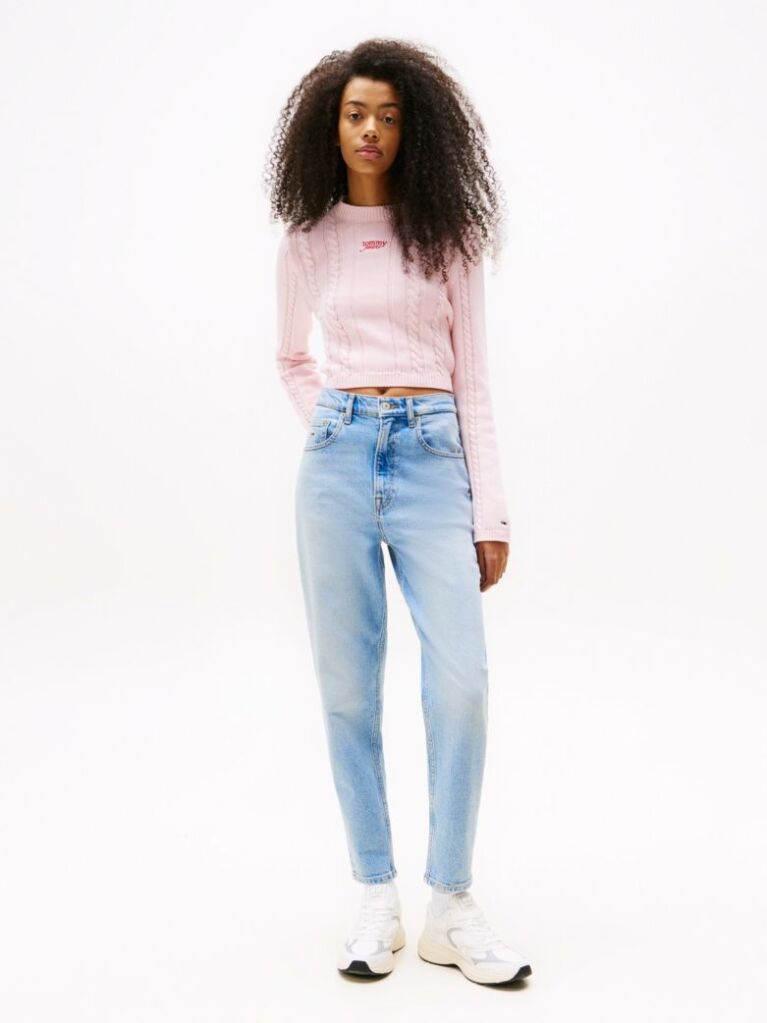 Denim Extra Ψηλόμεσο Mom Τζιν Σε Tapered Γραμμή  Γυναίκες
