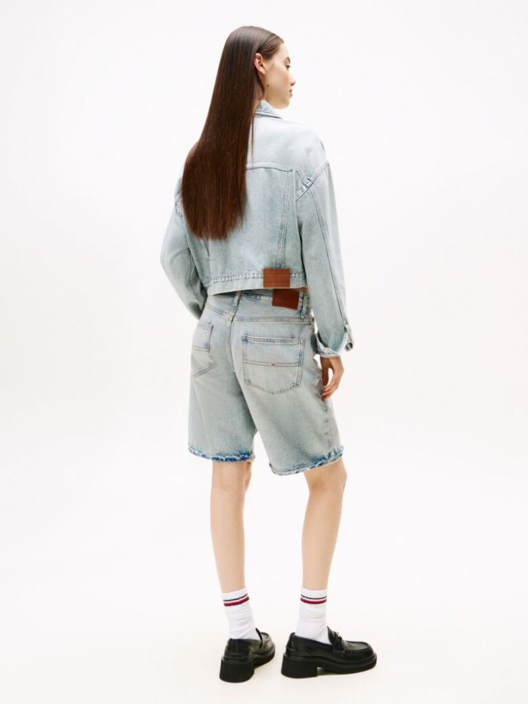 Denim Mia Relaxed Denim Bermuda Shorts  Women