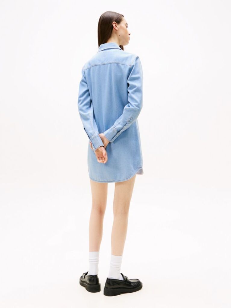 Denim Mini Denim Shirt Dress  Women