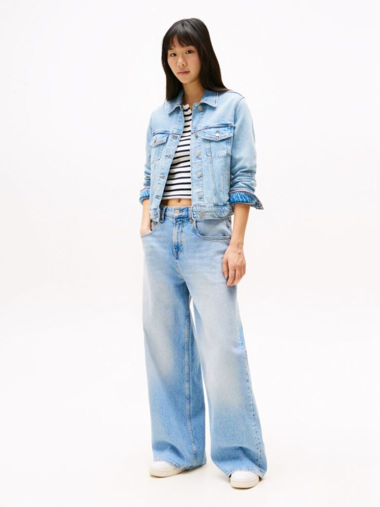 Denim Faded Regular Denim Trucker Jacket  Women
