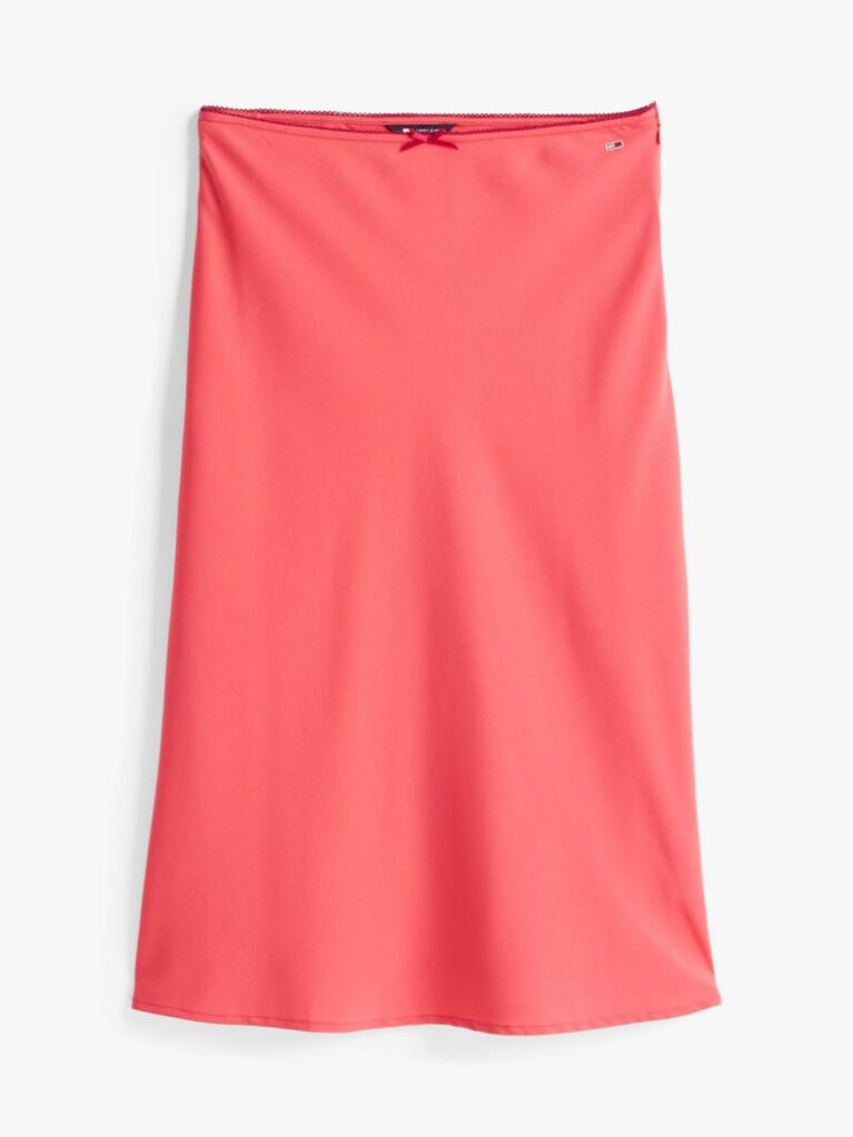 Pink Trim Midi Skirt  Women