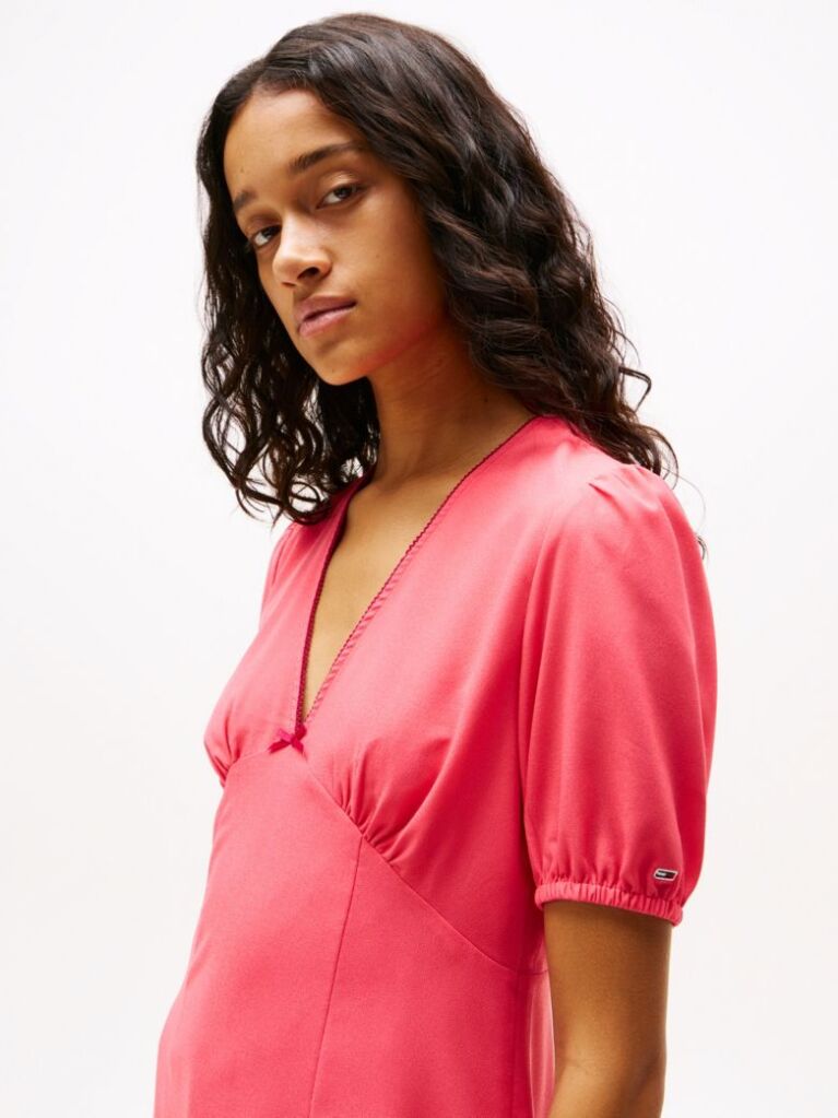 Pink Crepe Mini Dress  Women