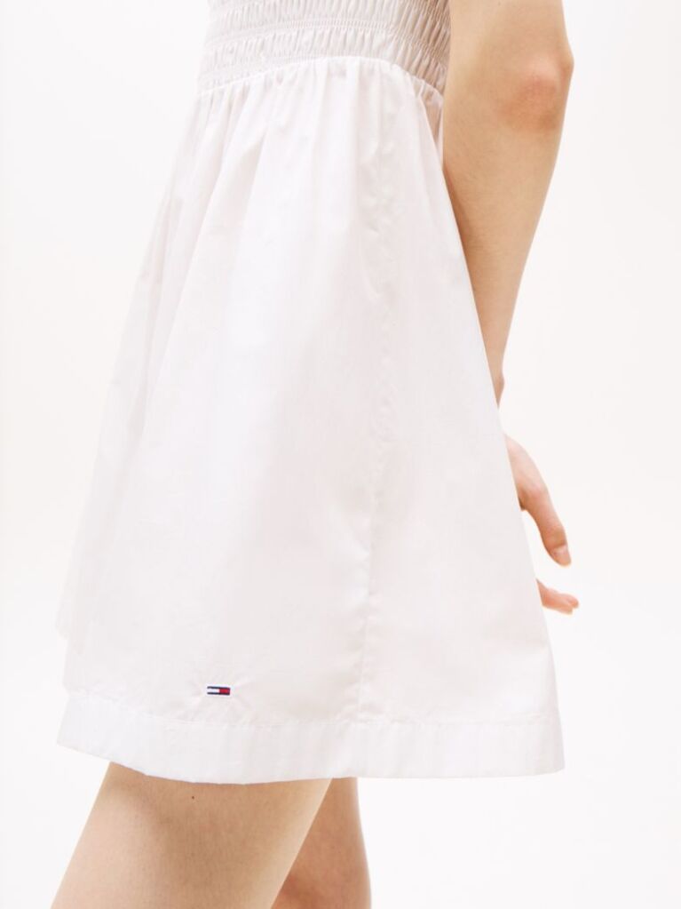 Beige Halterneck Fit And Flare Mini Dress  Women