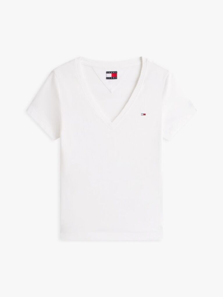 Μπεζ T-Shirt Με V-Λαιμόκοψη  Γυναίκες